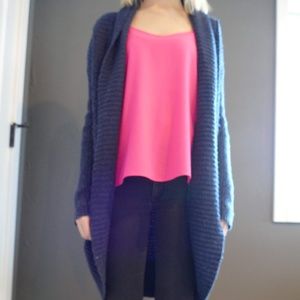 Blue Knit Cardigan
